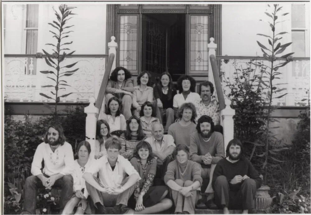 Professor Geoff Baylis with botany students