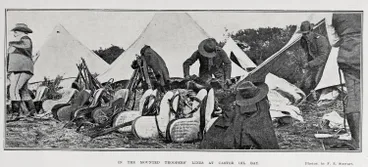 Image: IN THE MOUNTED TROOPERS' LINES AT CASTOR OIL BAY