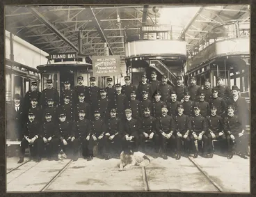 Image: Wellington Corporation Electric Tramways drivers