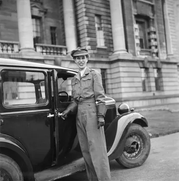 Image: A woman Post and Telegraph driver