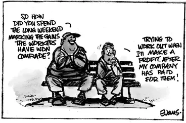 Image: Evans, Malcolm Paul, 1945- :'So how did you spend the long weekend?...' 23 October 2012