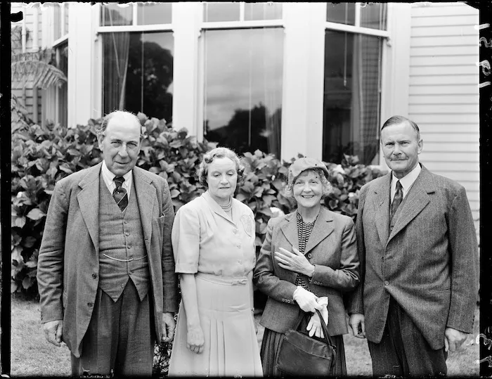 Sir Bernard and Lady Freyberg and Sir John and Lady Anderson