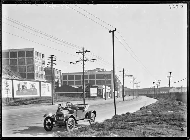 Beach Road, Auckland Central, 1928