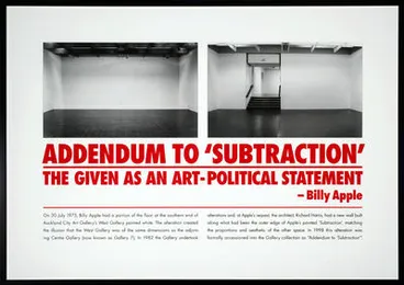 Image: Addendum to 'Subtraction' The Given as an Art-Political Statement