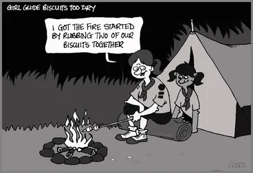 Image: Ekers, Paul, 1961-: Girl Guide biscuits too dry. 11 March 2010