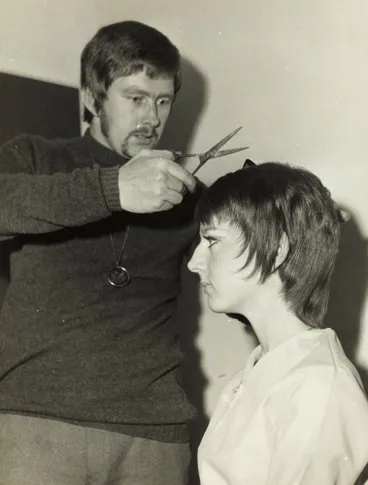 Image: Latest hairstyle, Papatoetoe, 1969
