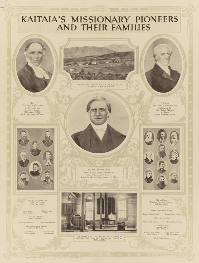 Kaitaia's Missionary Pioneers and their families, 1922