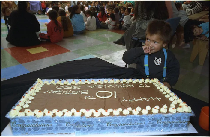 Archi Rangi at the Wainuiomata Kohanga Reo - Photograph taken by John Nicholson.
