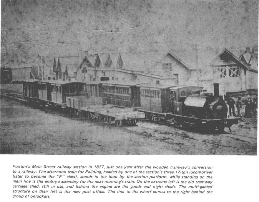 Foxton Railway Station, 1877