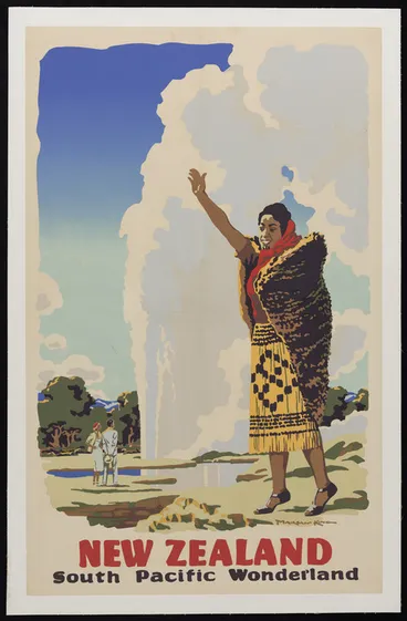 Image: King, Marcus, 1891-1983 :New Zealand, South Pacific wonderland [Pohutu Geyser. 1950s]