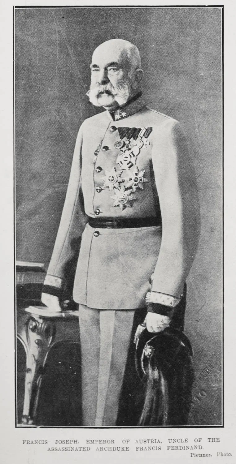 Francis Joseph, Emperor of Austria, uncle of the assassinated Archduke Francis Ferdinand