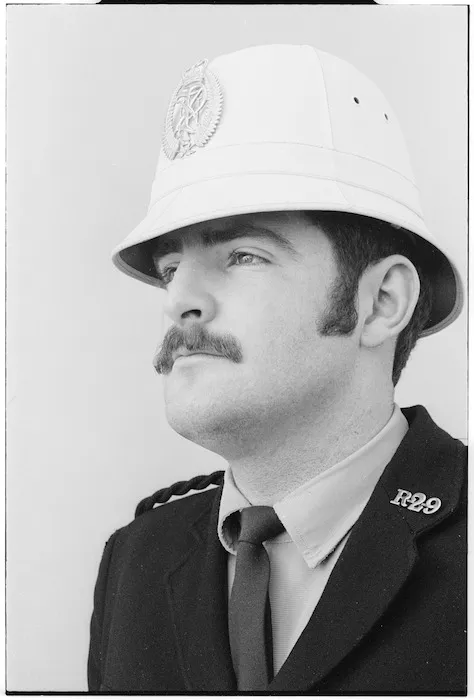 Police rules for moustaches and sideburns