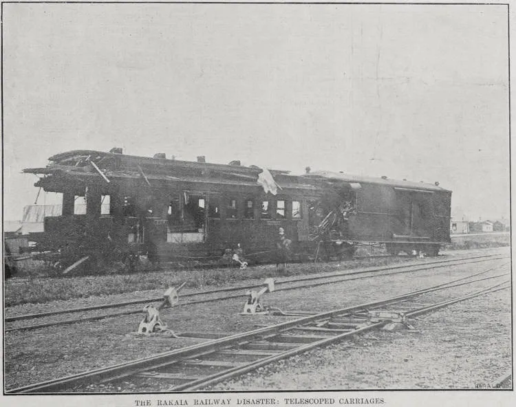 The Rakaia Railway Disaster: telescoped carriages
