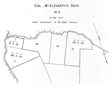 Image: Col. Mccleverty's Deed — No 2 — 22 Mar- 1847 — Lands Guaranteed to Te Aro Natives