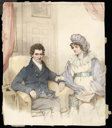 Image: Artist unknown :[Sir John and Lady Richardson. 1830-1838?]