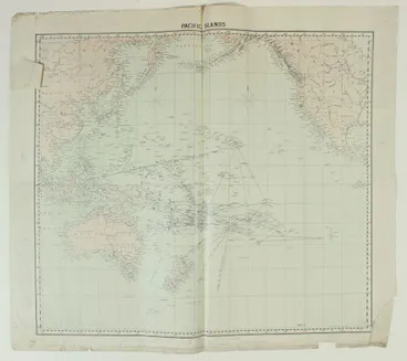 Image: Map showing voyages of the Polynesian Navigators