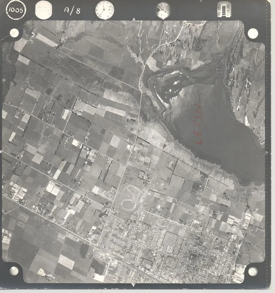 Levin and Lake Horowhenua, (c.1957 ?)
