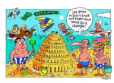 Image: "It's great to have a break and forget about work for a change!" 9 January 2011