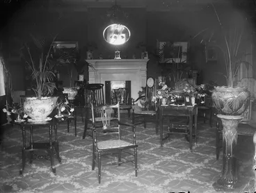 Image: View of the drawing room in Robert Hannah's house, Boulcott Street, Wellington