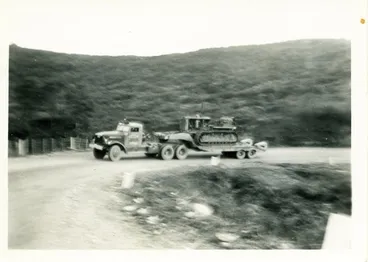 Image: White truck, 1950s