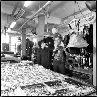 Image: Virus Screenprinters, Karangahape Road, 1990