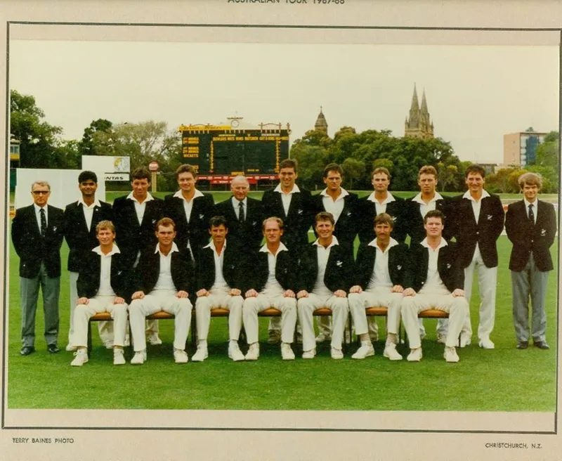 Photo: New Zealand Cricket Team, Australian Tour 1987/88