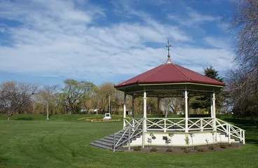 Kaiapoi Band Rotunda (c.1908) (2) Image: Kaiapoi Band Rotunda (c.1908) (2)