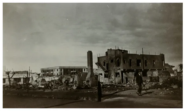 1931 Hawke's Bay Earthquake - Unidentified Damaged Street