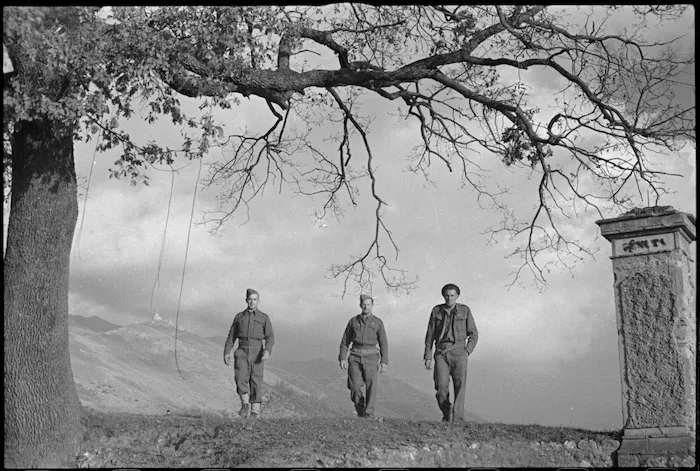 Scene on Volturno Valley Sector, Italy, World War II - Photograph taken by George Kaye