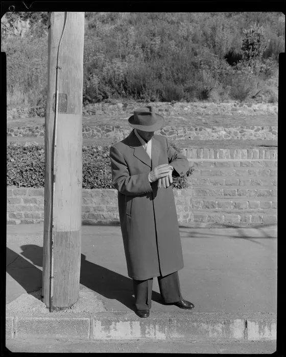 Man looking at watch