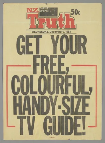 Image: "Get your free, colourful, handy-size TV guide!"