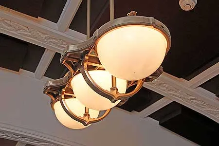 Sir Geoffrey Peren Building. Refurbished Auditorium lights, 17 November 2015