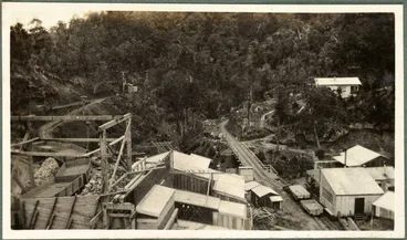 Image: Looking east from tower, Huia Dam, 1928