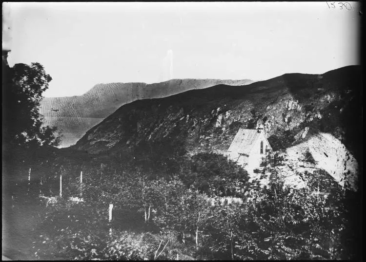 Chapel at Te Wairoa Mission station