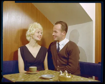 Image: Interior of Suzy's Coffee Bar, Wellington, with Suzy