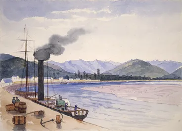 Image: [Fox, William] 1812-1893 :Hokitika. [1872]