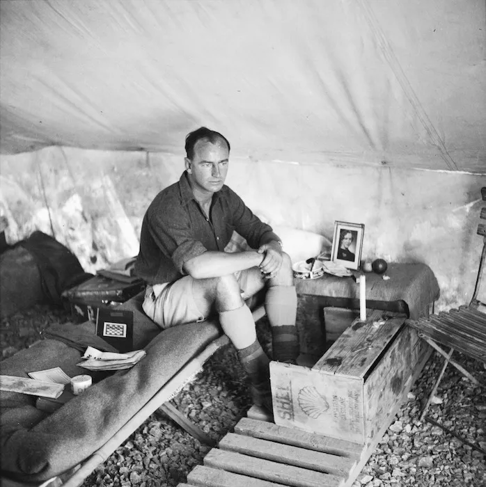 Lieutenant Douglas Bullock of the 21st Battalion, in Greece
