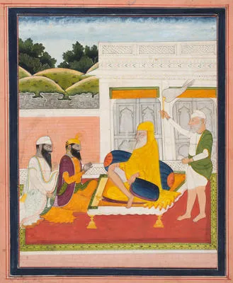 Sahib Singh Bedi (1756 - 1834) with his son Tegh Singh