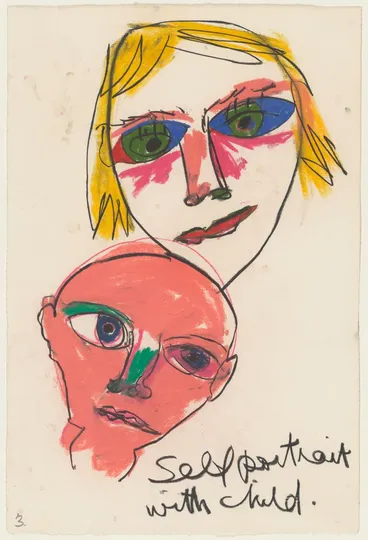 Image: Self portrait with child