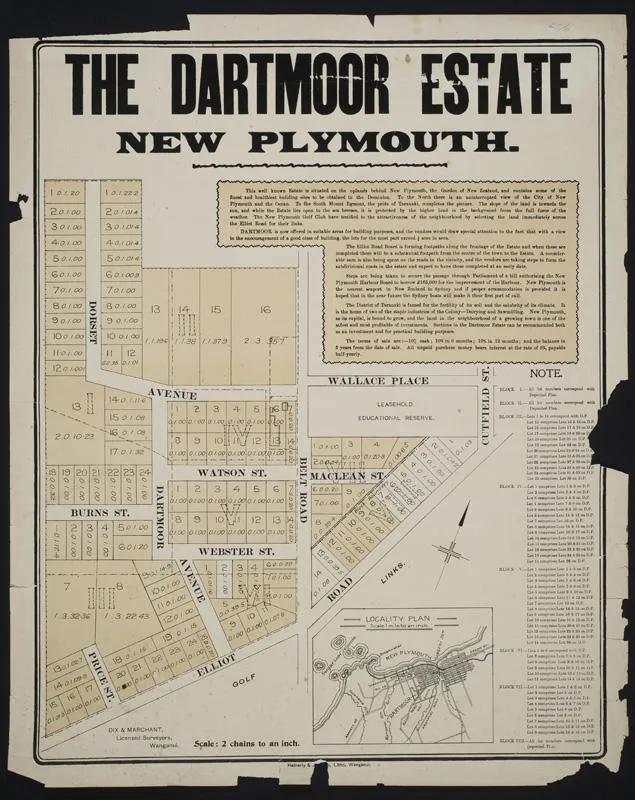 The Dartmoor Estate New Plymouth [poster]