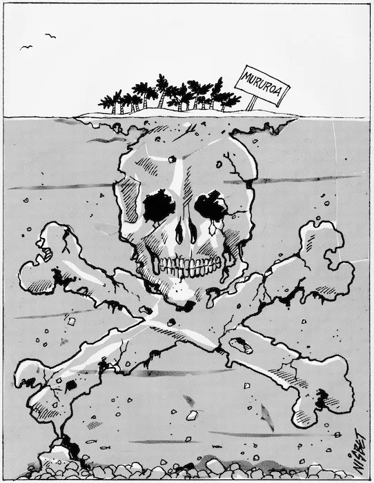 Nisbet, Alistair, fl 1990s :Mururoa. 4 May 1992.