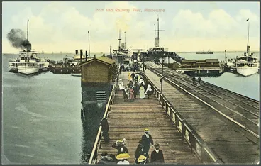 Image: Port and Railway Pier, Melbourne