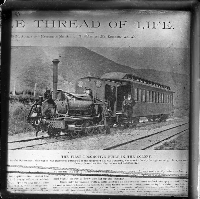 Steam locomotive "Weka" built in 1876 (later "P" class, NZR 59)