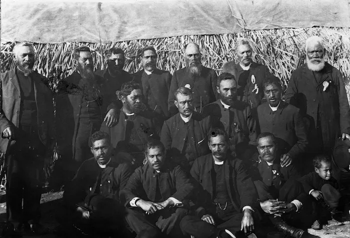 Maori Anglican clergymen, East Cape, Gisborne region
