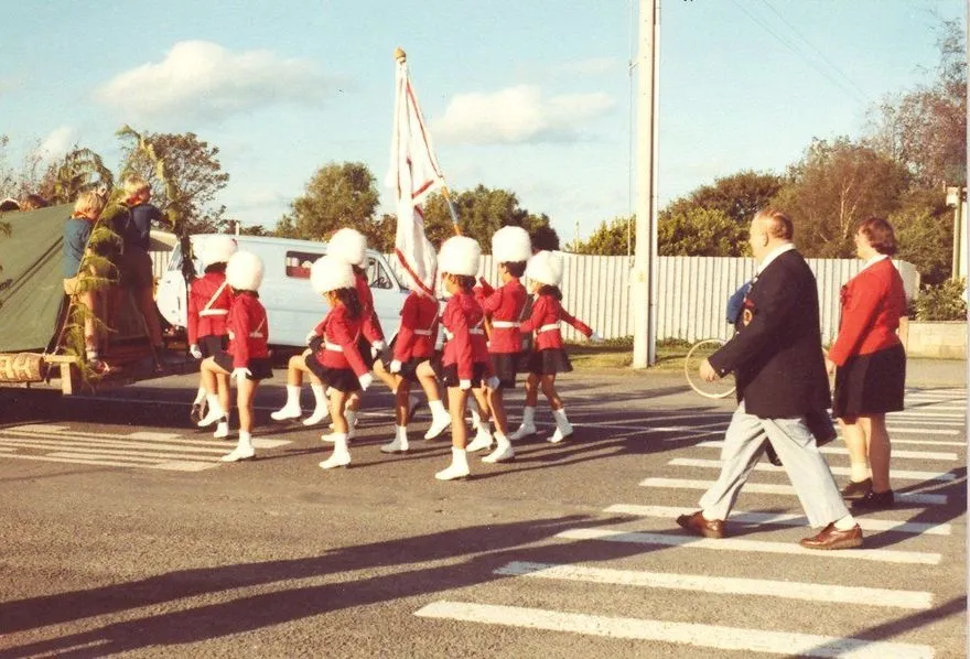 Marching Girls, Shannon Christmas Parade, 1980's
