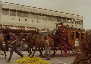 Image: Centennial stagecoach, Howick, 1980.