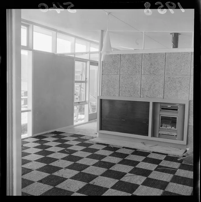 Interior of a model home at Wainuiomata
