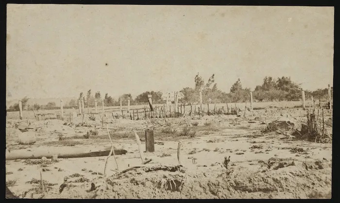 Unknown photographer :Photograph of Waerenga-a-hika pa