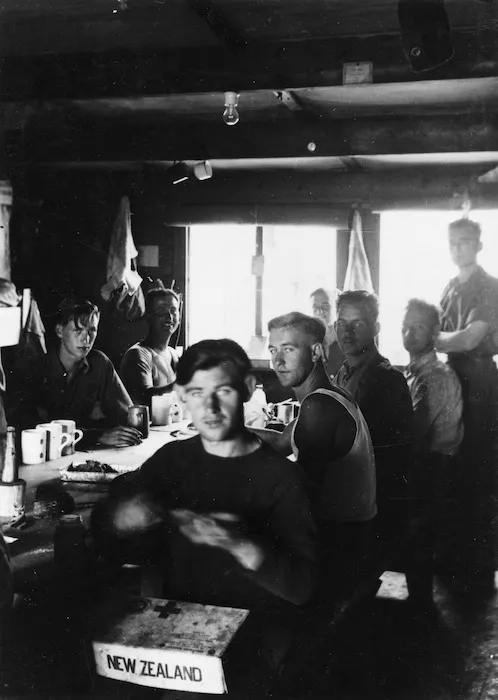 Prisoners of war inside Stalag 383, Hohenfels, Bavaria, Germany