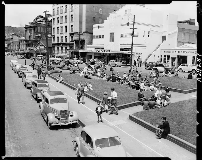Pigeon Park and surrounding area, Wellington